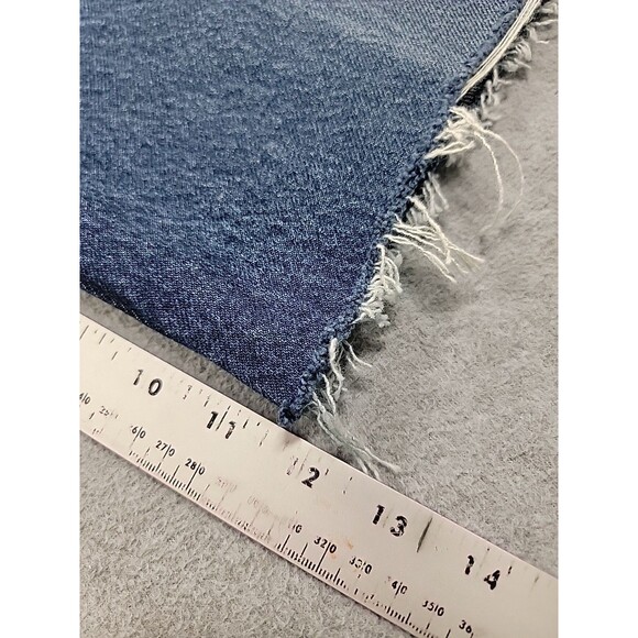 Vintage Levis 517 Denim Shorts Jorts Mens 32x12 High Blue Distressed Cut - Picture 3 of 13